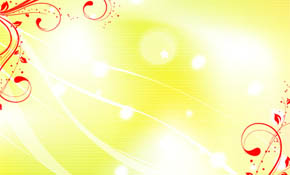 yellow background with red swirls